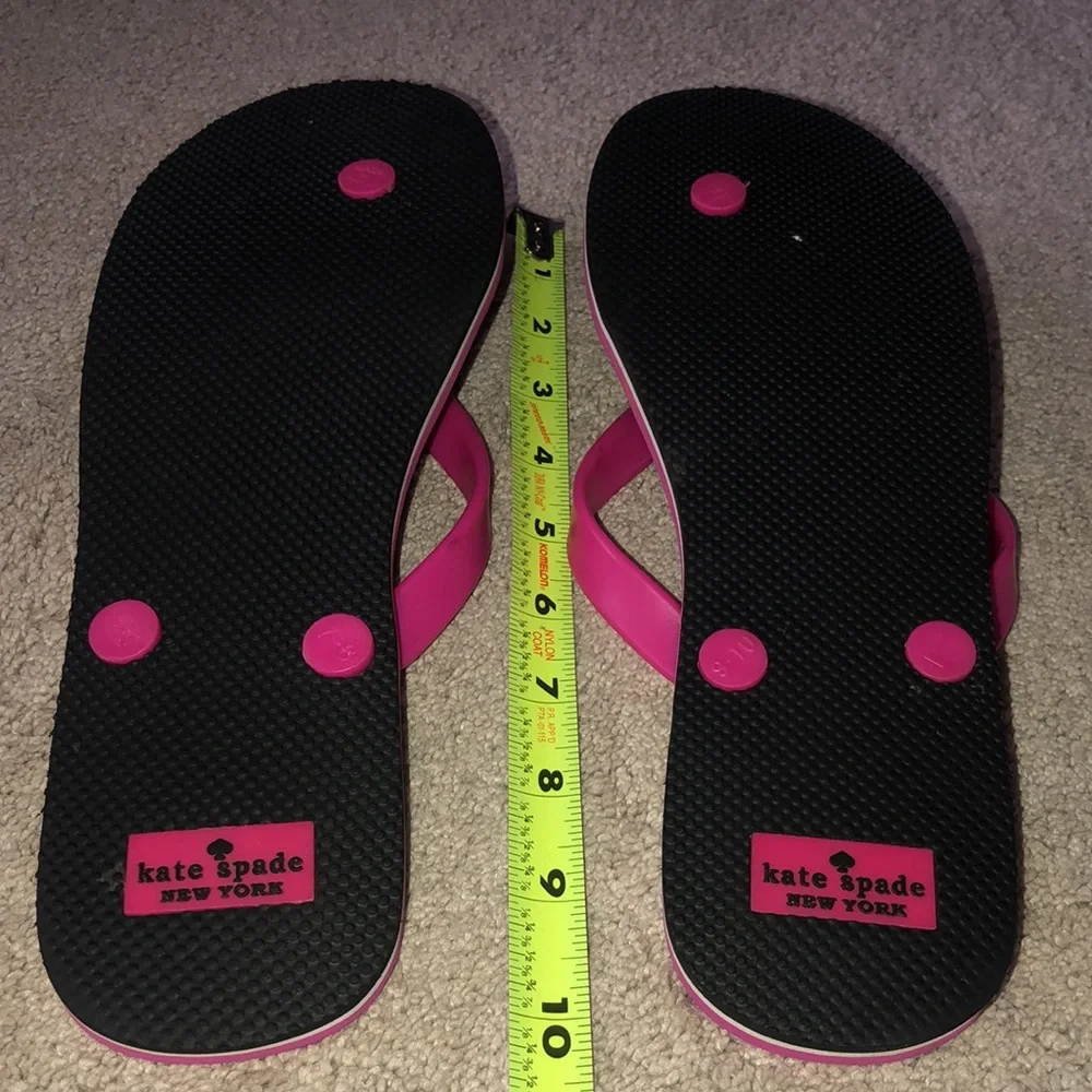 Kate‎ Spade Floral Flip Flops Women’s Size 9 10 •READ